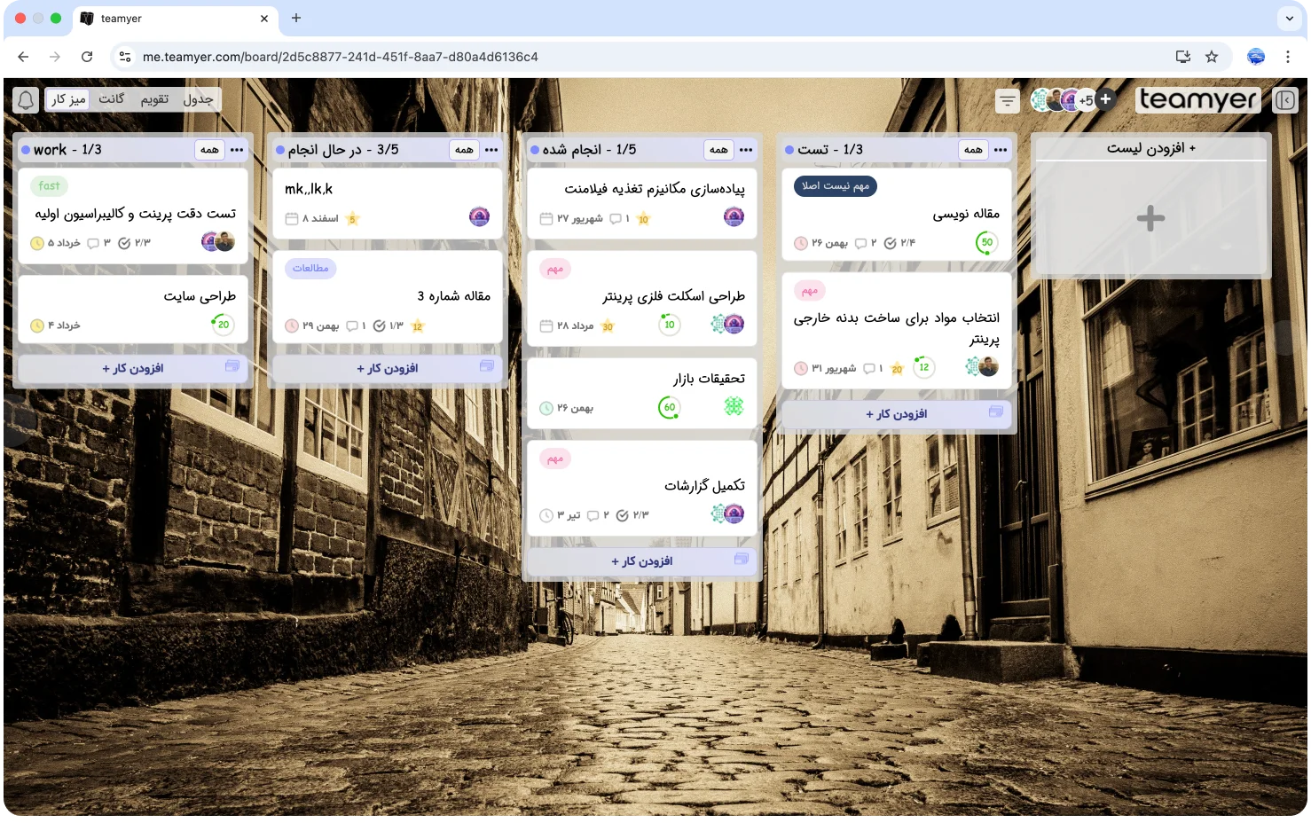 تیم یر - محیط نرم افزار